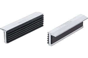 BGS 6795 | ganasce protettive per morsa | alluminio | larghezza 100 mm | 2 pezzi | con magnete | alluminio | ganasce