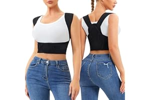 Bafully Redresse Dos Correcteur De Posture, Réglable Posture Correcteur Dos Pour Maintien Du Dos Dorsale Corset De Soutien pour Soulager Les Douleurs Dorsales et Épaules des femme m/l,Noir