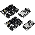 APKLVSR ESP-32S USB C CH340 Development Board + ESP32 30-Pin DEVKIT V1 Power Supply Board Dual-Core WiFi + Bluetooth 2.4GHz for Arduino (Pack of 2)