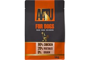 AATU 80/20 Complete Dry Dog Food, Chicken 5kg - Dry Food Alternative to Raw Feeding, High Protein. No Nasties, No Fillers.