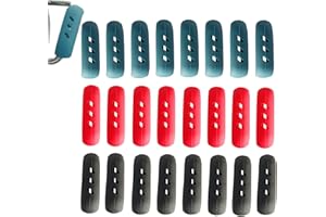 ZAHD 12 Pares Asas Silicona para Ollas Agarraderas Fundas de Mango de Asistencia Mango de Asistencia de Silicona Agarraderas Silicona Cocina para La Cocina Doméstica Sartenes Hornos（Rojo+Azul +Negro）