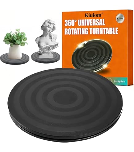 Lazy Susan draaitafel, 2 stuks, 360 graden draaiplateau 2 stuks 10 cm draailagers, draaibeslag, ruimte voor display en meubels, keuken, tv-rek, bureau, eettafel (zilver