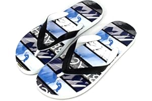 furein Chanclas de Verano Planas para Playa, Piscina o Casa, Talón Abierto para Hombre Mujer Unisex y Suela de Goma 1.8cm