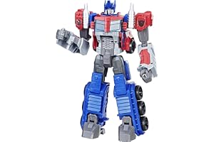 Transformers Toys Heroic Optimus Prime Action Figure - Timeless Large-Scale Figure, Changes into Toy Truck - Toys for Kids 6 and Up, 11-inch (Amazon Exclusive)