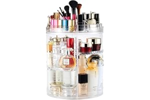 bestyks Kosmetische Aufbewahrungsbox, 360 Grad drehbar, drehbar, 8 Schichten, große Kapazität, geeignet für Schminktisch Schlafzimmer Badezimmer