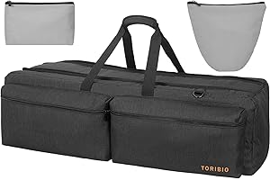 TORIBIO 101,6 cm Teleskoptasche, große Teleskop-Reisetasche für Teleskop und Stativ, weiche Polster-Teleskop-Tragetasche, kompatibel mit Gskyer ToyerBee Celestron Teleskop, Aufbewahrung für Teleskopzubehör
