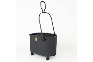 MY DUQUE Milo: carrello moderno fino a 15 kg, facile da piegare, manico flessibile e doppio, cesto della spesa XL flessibile per trasportare e trascinare