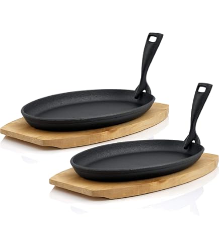 BBQ-Toro Gietijzeren Serveerpannenset (Verpakking van 6) | 20 x 9,5 cm