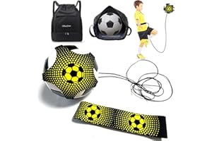 UOXMIY Footballs Training Equipment Set Football Kick Trainer With Football Boot Bag Soccer Solo Skill Practice Training Aid, Training Aid Footballs Skills Improvement for Kids Adults Football Gifts for Boys