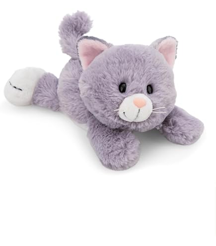 Peluche Gatito Bebé Uni-Toys - Gris, 13 Cm, Suave, Relleno Reciclado, Ideal Para Regalo O Decoración