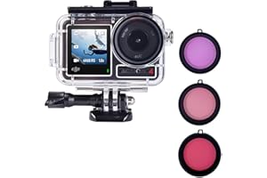 SEMAIKI Funda Impermeable para dji Osmo Action 4/Action 3,40 m/197FT Carcasa Impermeable, Carcasa de Buceo Compatible con dji Osmo Action 4/3