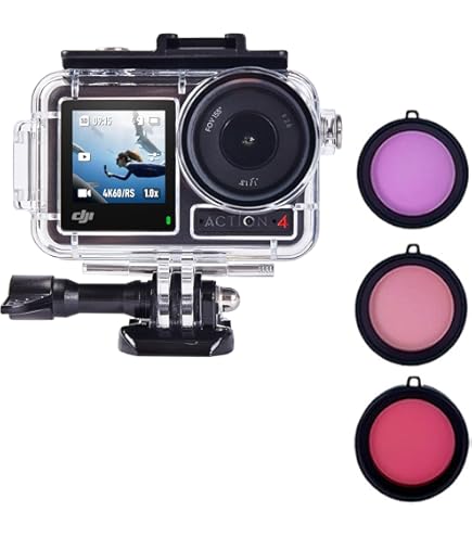 Mr.Shield Verre Trempé Compatible Avec DJI Osmo Action 4 [Back+Lens+Front] Lot De 3 [9 Pcs] Film Protecteur D'écran Vitre Protecteur 9H Dureté