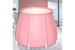 FUROMG Baignoire portable pliable en PVC pliable pour adulte 70 x 70 cm