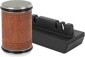 XQZMD Afilador de cuchillos rodante, herramienta para afilar tijeras de cuchillos de cocina, con discos de diamante y cerámica Base de ángulo magnético multifunción de 15/20° para cuchillos de cocina