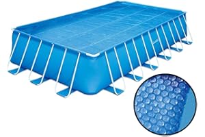 Film solaire Summer Waves, bâche de piscine, chauffage de piscine rechteckig - 7,32x3,66m