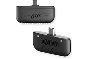 SAIET Guida Sicuro Alcol Test Portatile Facile da Utilizzare Risultato in Tempo Reale con App Dedicata - Alcoltest Igienico senza Contatto