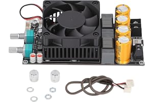 Aktiv Subwooferförstärkare 600W TPA3255 Mono Lågpassfilter | Frekvens Volym Justerbar, Tyst Fläkt, Kylfläns, DIY Audio, Hemma