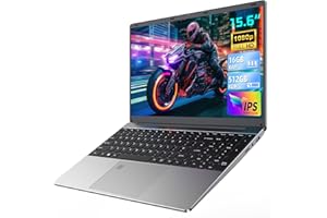 DMDFJY 15.6" FHD Laptop N-95 Processor Up to 3.4GHz, 16GB DDR4 512GB SSD, USB3.0/HDMI/Fingerprint, WiFi5 & BT4.2 Laptops PC RPG Backlit Keyboard Laptop Compute