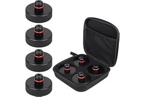 LOCOPOW 4 Almohadillas de Goma Gato Hidraulico para Tesla Model 3 Model Y Model X Model S Jack Pads con un Estuche de Almacenamiento Accesorios para Tesla Model 3 Model Y Model X Accesorios