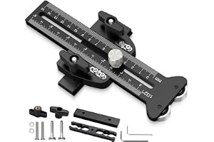 Neoteck bordssågguide frässtopp sågstopp 150 mm med dubbel rullretur spärr 9,5 x 19 mm T-spår träbearbetningsverktyg för bord