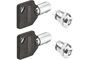 cyclingcolors 2x clé ouverture urgence 102 + 2x barrillets serrure coffre fort passe partout clef armoire cylindre