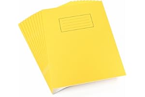 Silvine Exercise Book 229 x 178mm Ruled with Margin Yellow (10 Pack)