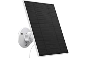 SANKABA Solar Panel Charger for Arlo, Arlo Solar Panel for Arlo Pro 3,Pro4,Pro 5S,Ultra,Ultra 2,Pro 3 Floodlight,5W IP65 Waterproof Arlo Essential Solar Panel Charger,9.84Ft Charging Cable(1Pack)