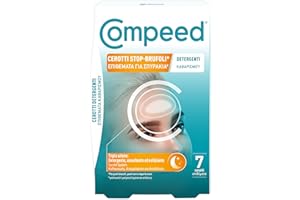 COMPEED Cerotti Stop-Brufoli Detergenti, Purificano, Esfoliano e Proteggono per imperfezioni, punti neri e piccoli brufoli, Ideali anche per l'uso notturno, 7 cerotti idrocolloidali