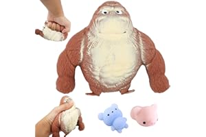 YIJIUBA 3 szt. antystresowych zabawek goryla, antystresowych, antystresowych, do zgniatania świni, zabawki antystresowe, zabawki antystresowe