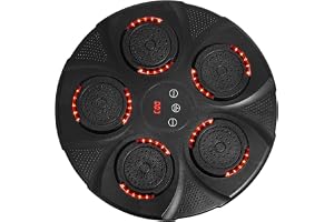 9 växlar elektronisk musik boxningsmaskin vägg musik boxer väggmål Bluetooth Smart Boxing Target med boxningshandskar typ C laddning hemma på jobbet i gym etc