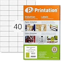Caja 100 Hojas Etiquetas Blancas Sin Márgenes-láser/inyección De Tinta Fotocopiadoras 52x30 Mm Megastar Lp4ms 5230