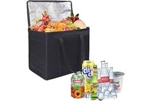 HELWEET Bolsa Térmica Isotérmica 40L - Nevera Plegable para Picnic, Camping, Barbacoa, Playa y Compras - Refrigeradora Grande
