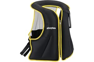‎ABUYTWO Abuytwo aufblasbare Schwimmweste mit verstellbarem Taillengurt für Erwachsene Damen Herren, tragbare Schnorchelweste Schwimmjacke, Auftriebsweste Flotations-Schwimmwesten für Kajak, Angeln, Bootfahren