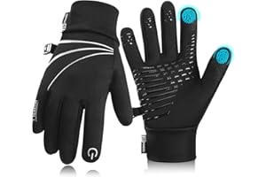 Tmani Thermal Kids Gloves for Boys Girls Winter Warm Gloves Windproof and Water-Resistant Touchscreen Gloves Anti-Slip Performance Sport Gloves