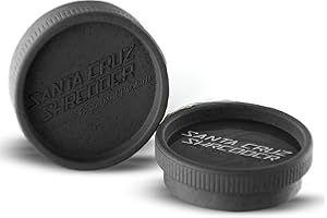 Santa Cruz Shredder Grinder for Herbs Knurled Top for Stronger Grip 2-Piece Medium 2.2 (Black)