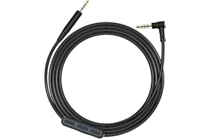 SINDERY QC25 Kabel Ersatz Kopfhörer QC35 Zubehör Audio Aux Cable Mit Mikrofon Kompatibel Mit Bose QuietComfort 25 /Soundtrue/Soundlink /QC35 ii OE2 AE2 QC15 Inear Over Ear Kopfhörer .(Schwarz)