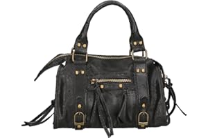 Gave Lux Sac porté épaule pour femme Produit artisanal. Matériau extérieur : cuir véritable. Produit fabriqué en Italie. GLX220609123FBG-PARENT. 25 x 15 x 10 cm