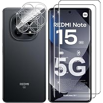 Lutree per Xiaomi Redmi Note 14 Pro 5G/ Poco X7 5G Vetro Temperato + Pellicola Fotocamera, [2+1 Pezzi], 3D Copertura Completa Pellicola Prottetiva, HD Anti Graffio Pellicola Protezione Schermo
