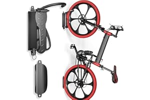 WELDUN Bike Wall Mount, Bike Hanger Rack, Swivelling Bike Holder, Vertical Bicycle Storage Rack for Garage and Indoor Use, Load Capacity 30kg
