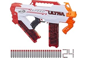 HASBRO Nerf Ultra Speed, Blaster motorizzato, 24 freccette Nerf AccuStrike Ultra, compatibile solo con freccette Nerf Ultra