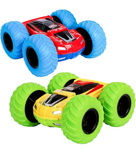 Voiture à Friction Yeefunjoy – Cascadeuse 360° Avec Effet Acrobatique – Jouet à Inertie Sans Pile – Cadeau Anniversaire Pour Enfants De 3 à 10 Ans – Bleu
