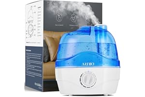 ARIBIO Luftbefeuchter, 2.2L Luftbefeuchter Schlafzimmer mit 360°Drehbare Düse, 28dB Leise, Auto Abschaltung und bis zu 24 Stunden, Leicht zu Reinigender, Humidifier für für ein Zimmer, Kinderzimmer Pflanzen