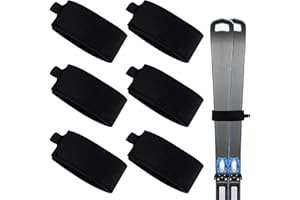 INSPUTOL Adjustable Ski Ties, Ski Straps Ski Straps Fasteners Adjustable Ski Wraps Eva Ski Fastener Ski Bands With Protective Pads For Carrying Ski And Poles