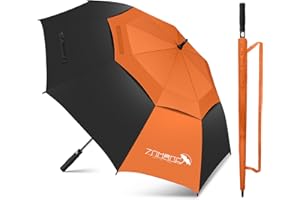 ZOMAKE Parapluie Golf 62/68inch,XL/XXL Parapluies De Golf Grande Double Canopée Anti Vent,Extra Large Automatique Ombrelle Golf De Homme Femme
