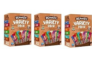 FUNTASY GIFTS 3 x Beanies Coffee Sachets Variety Box 12 Per Pack - Mixed Flavoured Instant Coffee - Vegan, nut free, low calories