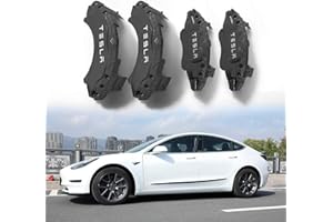 ALIEDA Copri Pinza Freno Adatto per Tesla Model Y 2019 2020 2021 2022 Dimensioni Ruota 19 Pollici 20 Pollici Protezione Pinza Rossa Accessori Modello migliorati, Nero,19inch