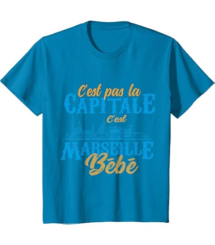 T-Shirt Officiel Olympique De Marseille OM – Collection Enfant Garçon, 100% Coton, Qualité Premium