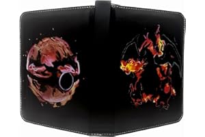 Hibisaws Album na karty kolekcjonerskie, album na karty, segregator, do kolekcji kart, 50 stron, z 400 koszulkami, czerwony Pokemon (styl D, 480)