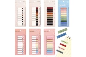 TOPJOWGA Notas Adhesivas Translúcidas, 1400 Piezas Marcadores Post, Posits de Colores Pequeños Transparente, Indices Adhesivos, Marcadores Adhesivos, para Libros Clasificar Archivos