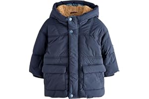 NEXT Niños Abrigo impermeable acolchado con forro de borreguito